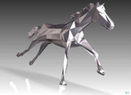 3D CAD Race Horse Render 2013