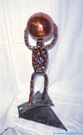 Copper fusion figure "Atlas".