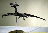 Flight-dragon wire sculpture.