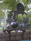Garden Sculpture steel sheet figures global 3000-.