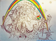 Rainbow woman. 47x34cm. 1988.
