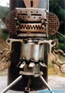 Robot steel sculpture.