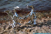 Steel dragons on the Baltic Sea.