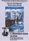 Einladungsplakat zur Buchpremiere Omegalpha Ztt08.