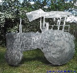 Gartenstecker Stahlblech Traktor-Deutz-D40 Länge 2,2m