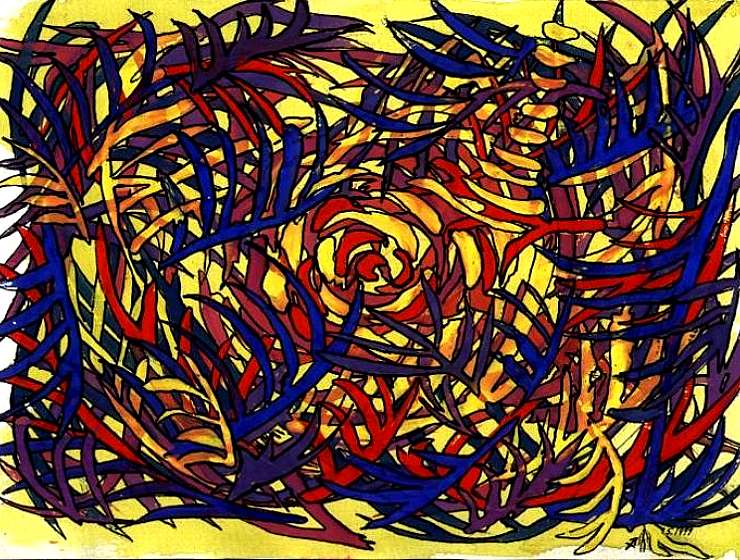Querformart-Zeichnungen-Malerei-Kunst-04.05.1999