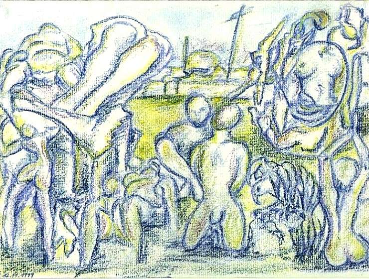 Querformart-Zeichnungen-Malerei-Kunst-12.11.1999