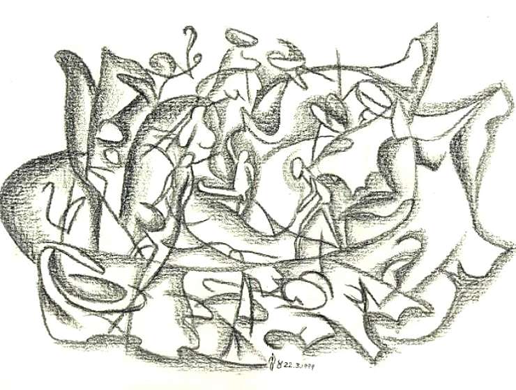 Querformart-Zeichnungen-Malerei-Kunst-22.03.1999