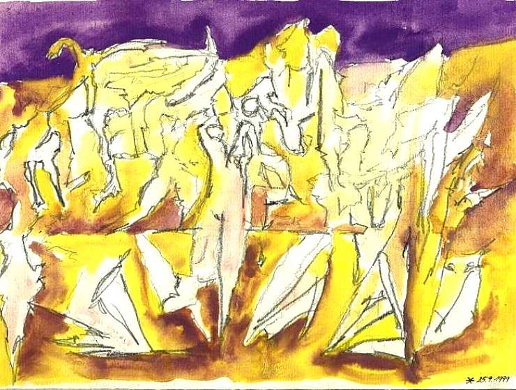 Querformart-Zeichnungen-Malerei-Kunst-25.09.1999